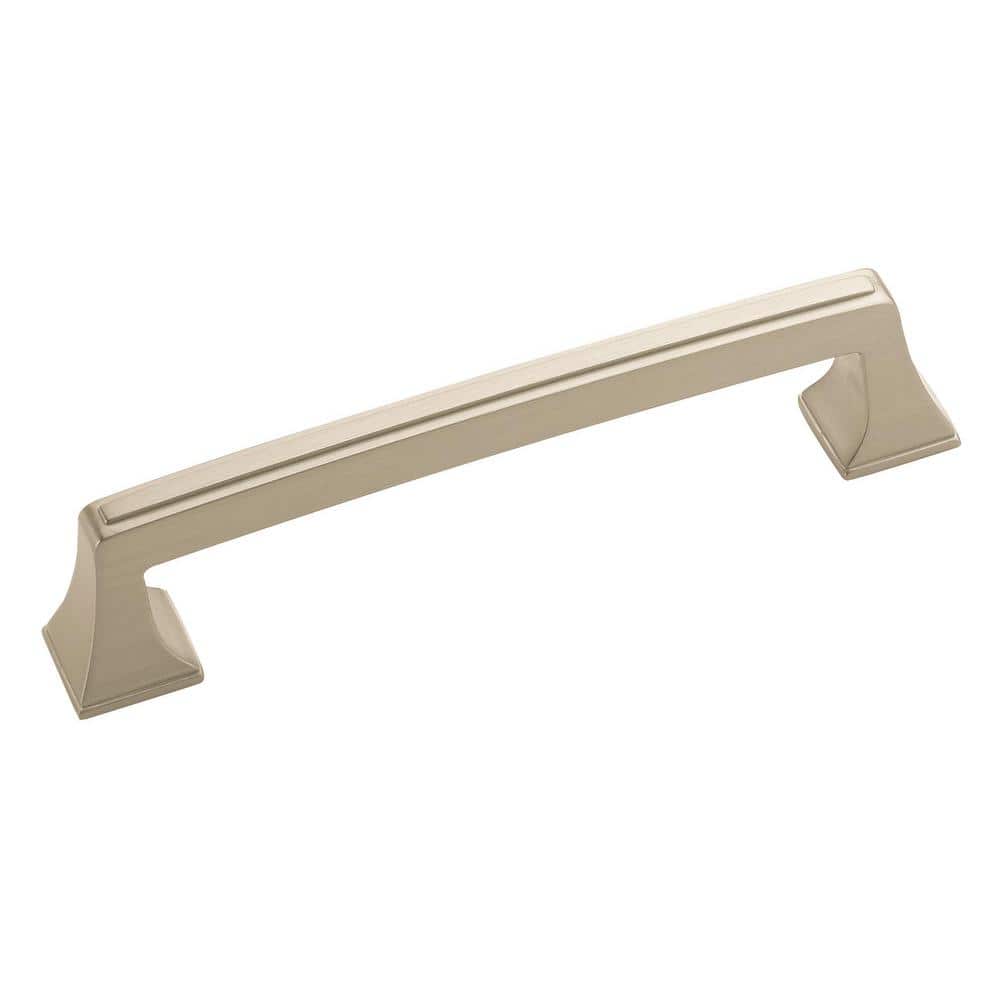 Amerock Mulholland 5-1/16 in (128 mm) Center-to-Center Satin Nickel Cabinet Drawer Pull