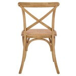 Safavieh Franklin X-Back Farmhouse Dining Side Chairs, Set of 2 (19.7" W x 21.3" D x 35" H)