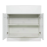 LIFEART CABINETRY Anchester Assembled 27 in. x 34.5 in. x 24 in. Base Cabinet with 2-Door and 1-Drawer in Classic White