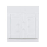 LIFEART CABINETRY Anchester Assembled 24 in. x 34.5 in. x 24 in. Sink Base Cabinet with 2-Door in Classic White