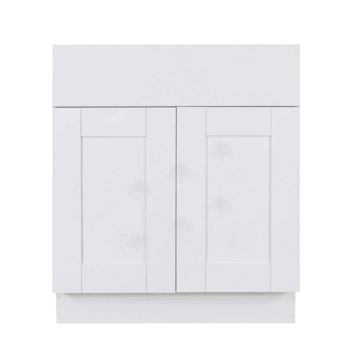 LIFEART CABINETRY Anchester Assembled 24 in. x 34.5 in. x 24 in. Sink Base Cabinet with 2-Door in Classic White