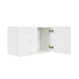 LIFEART CABINETRY Anchester Assembled 30x18x12 in. 2-Door Wall Cabinet with no Shelf in Classic White