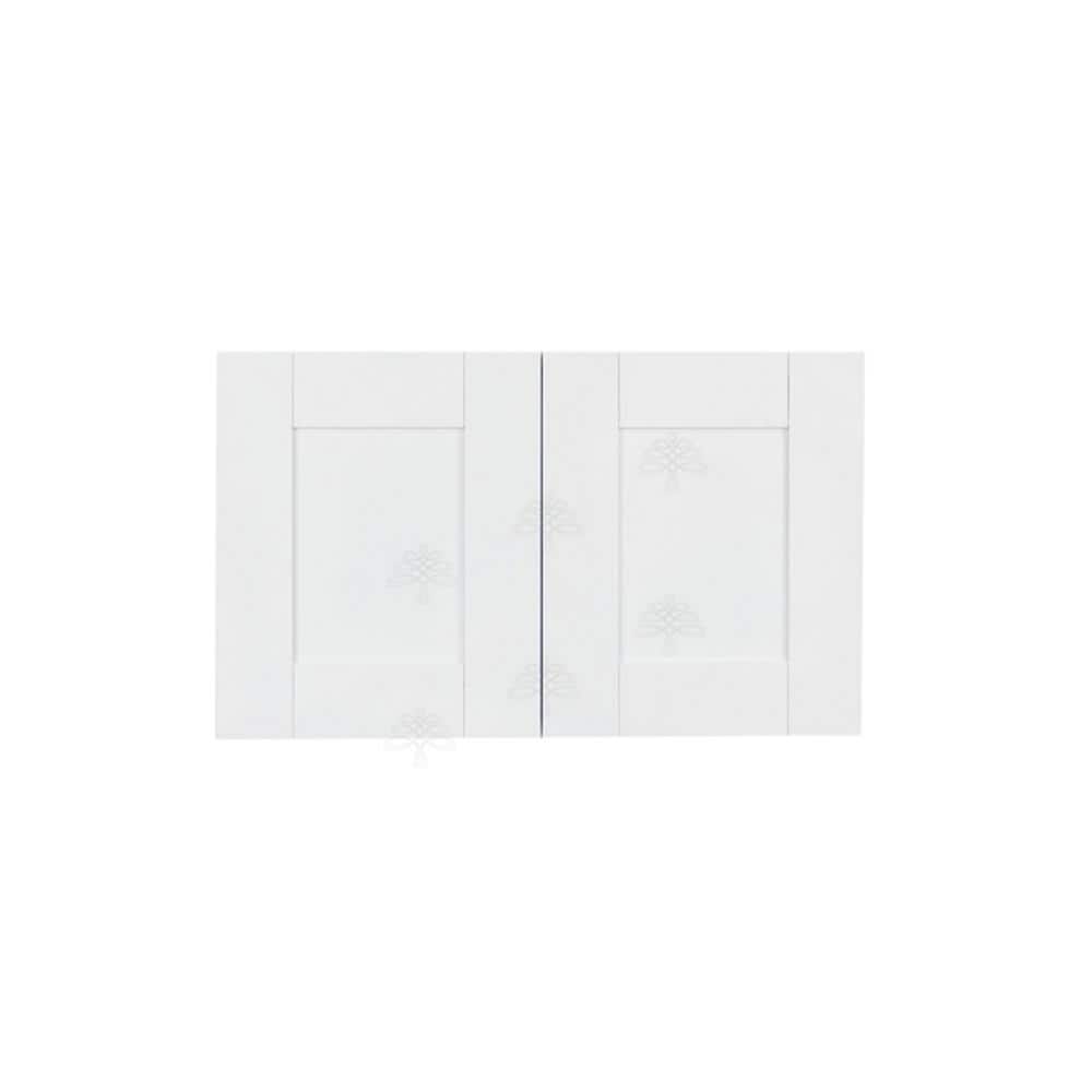 LIFEART CABINETRY Anchester Assembled 30x21x12 in. 2-Door Wall Cabinet with no Shelf in Classic White