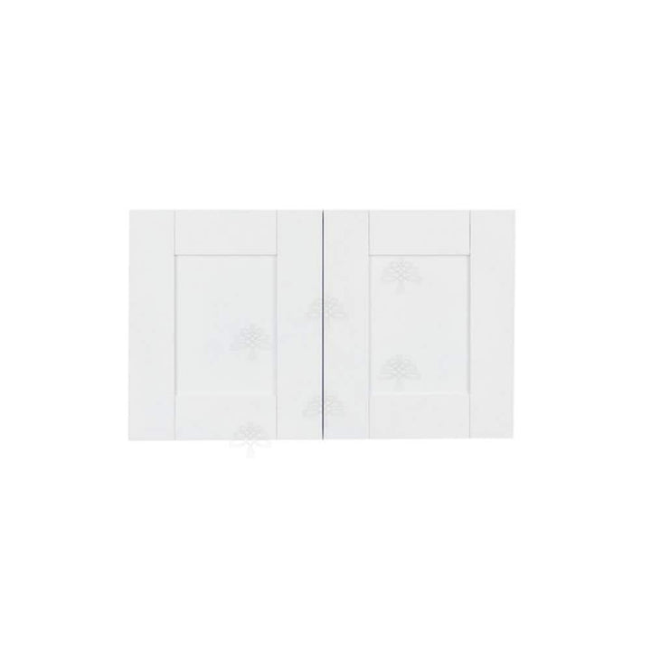 LIFEART CABINETRY Anchester Assembled 30x21x12 in. 2-Door Wall Cabinet with no Shelf in Classic White