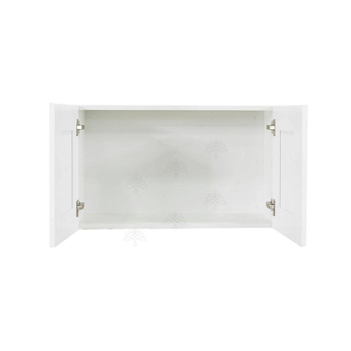 LIFEART CABINETRY Anchester Assembled 33x12x12 in. 2-Door Wall Cabinet with no Shelf in Classic White