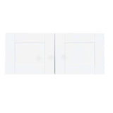LIFEART CABINETRY Anchester Assembled 36 in. x 18 in. x 24 in. Wall Cabinet with 2-Doors no Shelf in White
