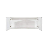 LIFEART CABINETRY Anchester Assembled 36 in. x 18 in. x 24 in. Wall Cabinet with 2-Doors no Shelf in White
