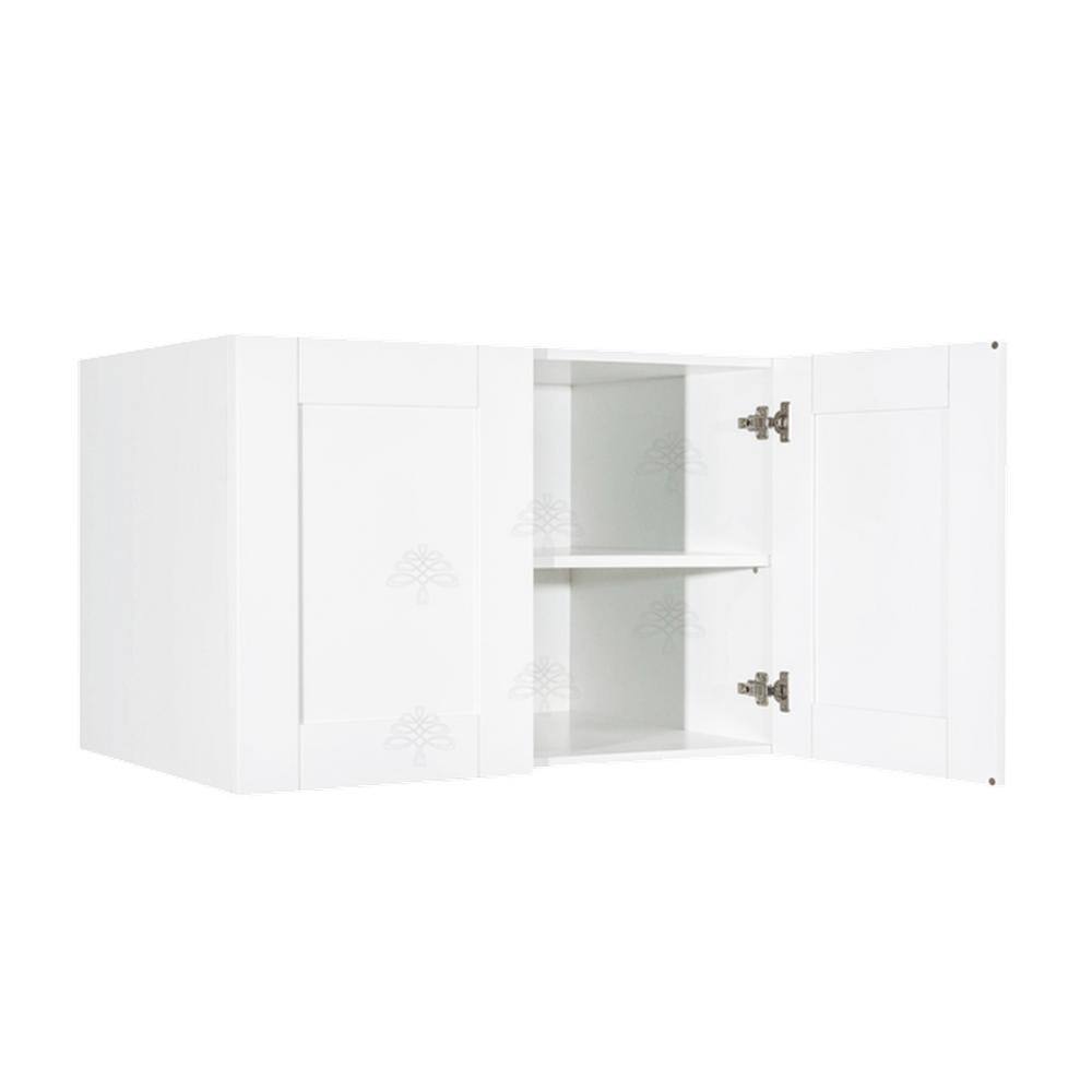 LIFEART CABINETRY Anchester Assembled 36 in. x 24 in. x 12 in. Wall Cabinet with 2-Doors 1-Shelf in White