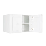 LIFEART CABINETRY Anchester Assembled 36 in. x 24 in. x 12 in. Wall Cabinet with 2-Doors 1-Shelf in White