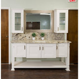 LIFEART CABINETRY Anchester Assembled 24 in. x 12 in. x 12 in. Wall Diagonal Cabinet with 1 Door in White