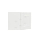 LIFEART CABINETRY Anchester Assembled 24 in. x 15 in. x 12 in. Wall Diagonal Cabinet with 1 Door in White