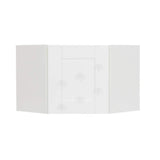 LIFEART CABINETRY Anchester Assembled 24 in. x 18 in. x 12 in. Wall Diagonal Cabinet with 1 Door in White