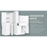 LIFEART CABINETRY Anchester White Plywood Shaker Stock Assembled Wall Corner Kitchen Cabinet (24 in. W x 30 in. H x 12 in. D)