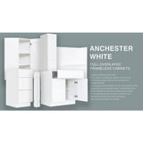 LIFEART CABINETRY Anchester White Plywood Shaker Stock Assembled Wall Corner Kitchen Cabinet (24 in. W x 36 in. H x 15 in. D)