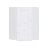 LIFEART CABINETRY Anchester White Plywood Shaker Stock Assembled Wall Corner Kitchen Cabinet (24 in. W x 36 in. H x 12 in. D)