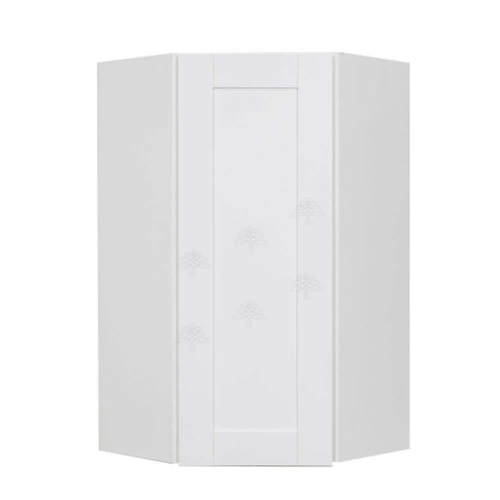 LIFEART CABINETRY Anchester White Plywood Shaker Stock Assembled Wall Corner Kitchen Cabinet (24 in. W x 42 in. H x 15 in. D)