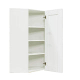 LIFEART CABINETRY Anchester White Plywood Shaker Stock Assembled Wall Corner Kitchen Cabinet (24 in. W x 42 in. H x 12 in. D)