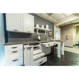 LIFEART CABINETRY Anchester Assembled 24 in. x 12 in. x 12 in. Wall Diagonal Mullion Door Cabinet with 1 Door in White