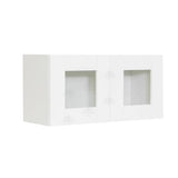 LIFEART CABINETRY Anchester Assembled 24 in. x 12 in. x 12 in. Wall Mullion Door Cabinet with 2-Doors in White