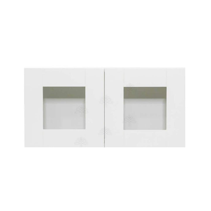 LIFEART CABINETRY Anchester Assembled 36 in. x 12 in. x 12 in. Wall Mullion Door Cabinet with 2-Doors in White