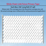 Angel Sar White 246 ft. x 0.15 ft. Polyvinyl Chloride PVC Chain Link Fence Slat, Privacy Tape (200-Piece Button Puncher Included)