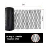 Angel Sar 15.7 in. x 50 ft. Plastic Wire Mesh Fence Roll, Versatile Plastic Fencing Barrier Netting for Garden Farm