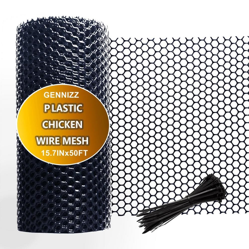 Angel Sar 15.7 in. x 50 ft. Plastic Wire Mesh Fence Roll, Versatile Plastic Fencing Barrier Netting for Garden Farm