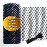 Angel Sar 15.7 in. x 50 ft. Plastic Wire Mesh Fence Roll, Versatile Plastic Fencing Barrier Netting for Garden Farm