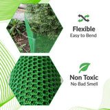 Angel Sar 15.7 in. x 10 ft. Plastic Chicken Wire Fence Mesh, Hexagonal Fencing Poultry Netting for Coop Farm Garden Green