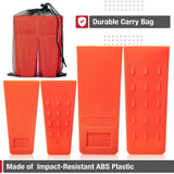 Angel Sar Tree Felling Wedges with Spikes and Storage Bag for Trees (4-Pack)