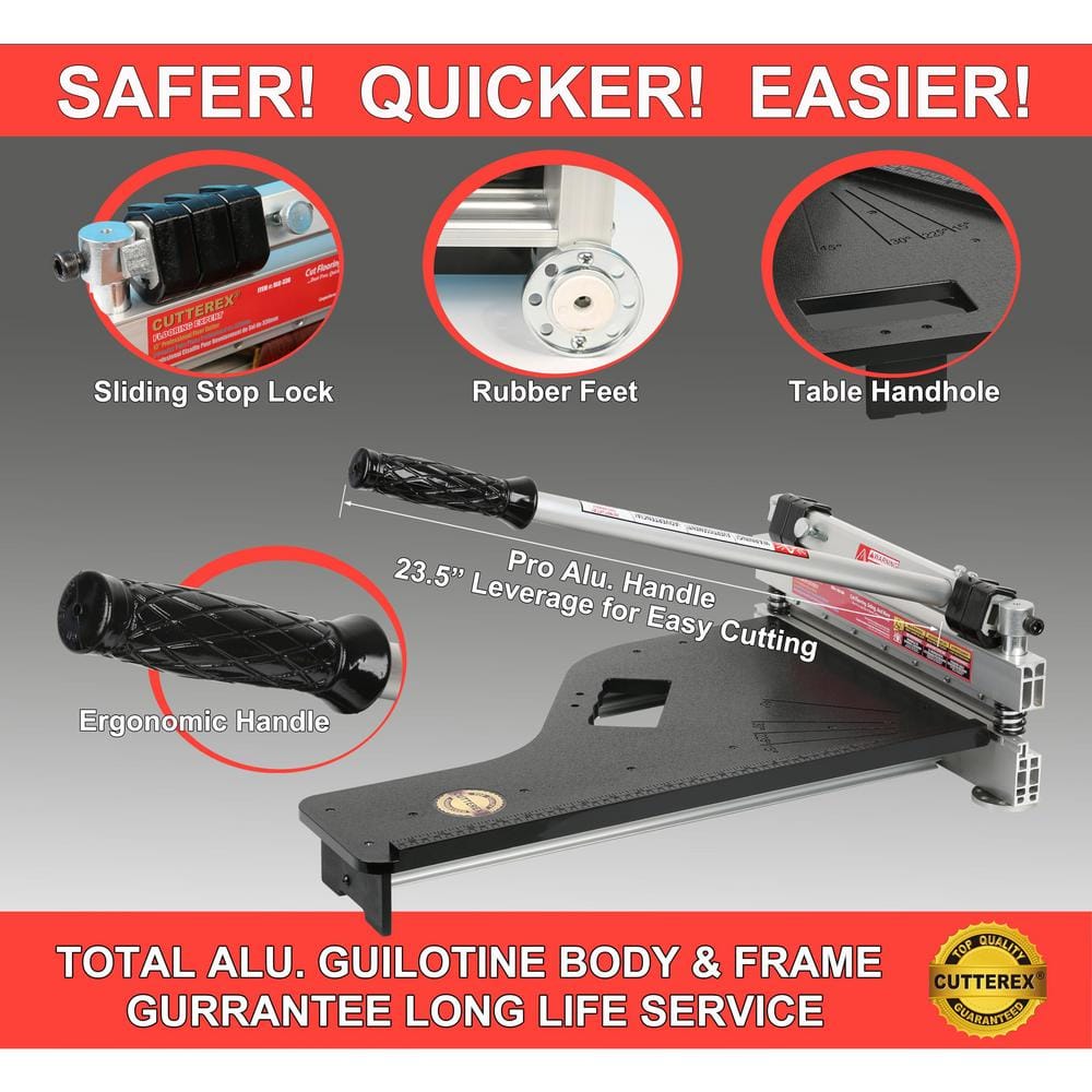 Angel Sar 13 in. Professional Laminate Floor Cutter, Vinyl Floor Cutter
