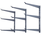 Angel Sar 3-Tier Heavy Duty Lumber Storage Rack with Fully Adjustable Arms, Holds Up to 720 lbs.