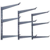 Angel Sar 3-Tier Heavy Duty Lumber Storage Rack with Fully Adjustable Arms, Holds Up to 720 lbs.