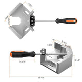 Angel Sar 4 Pack 90° Aluminum Alloy Right Angle Clamp, Single Handle Woodworking Tools for Photo Frame Vise Holder