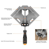 Angel Sar 4 Pack 90° Aluminum Alloy Right Angle Clamp, Single Handle Woodworking Tools for Photo Frame Vise Holder
