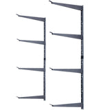 Angel Sar Heavy Duty 4-Tier Lumber Storage Rack with Fully Adjustable Arms, Holds Up to 640 lbs.