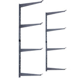 Angel Sar Heavy Duty 4-Tier Lumber Storage Rack with Fully Adjustable Arms, Holds Up to 640 lbs.