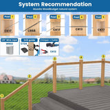 Angel Sar 30° 45° 90° Multi Angle Drill Guide Fit, Cable Railing Kit for Straight and Angle Hole Wood Post