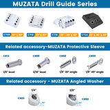 Angel Sar 30° 45° 90° Multi Angle Drill Guide Fit, Cable Railing Kit for Straight and Angle Hole Wood Post