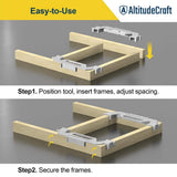 Angel Sar 12 in. Framing Tools, Stud Framing Jig Lumber Accessories for 12 in. On-Center Precision Wall (2-Piece Set)