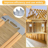 Angel Sar 3-in-1 Precision Aluminum Framing Tools, Stud Master 16 Framing Spacing Tool for 12/14/16 DIY Carpenter