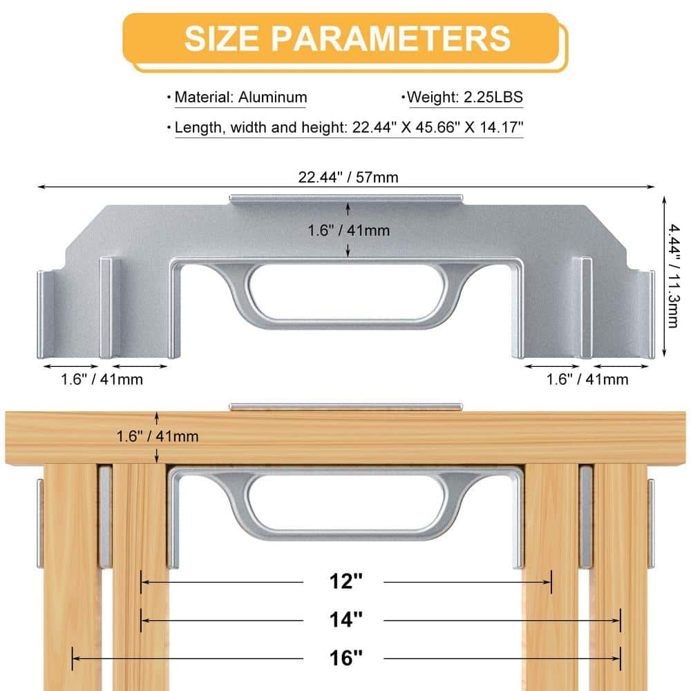 Angel Sar 3-in-1 Precision Aluminum Framing Tools, Stud Master 16 Framing Spacing Tool for 12/14/16 DIY Carpenter