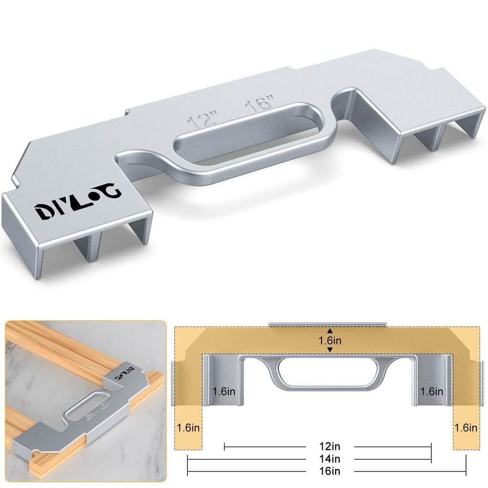 Angel Sar 3-in-1 Precision Aluminum Framing Tools, Stud Master 16 Framing Spacing Tool for 12/14/16 DIY Carpenter