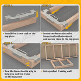 Angel Sar 16 in. On-Center Stud Layout Tool, 100% Cast Aluminum Framing Spacing Tool for Framing Wall