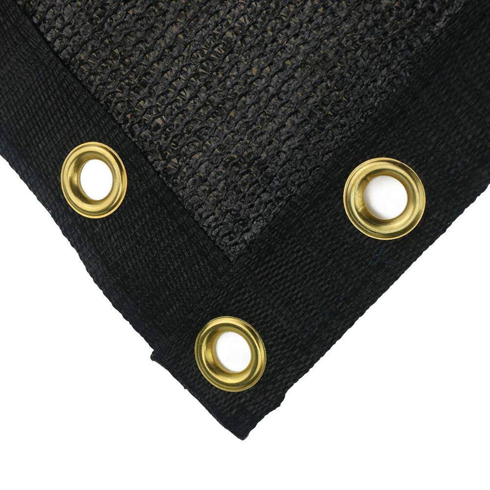 Angel Sar 4 ft. x 50 ft. Black Heavy-Duty Fencing Mesh Shade Net Cover, Polyethylene Fence Privacy Screen