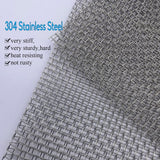 Angel Sar 2 Packs 12 in. x 24 in. 5 Mesh Completely Welded Wire Mesh 304 Stainless for DIY Burn Barrel BBQ Vent Filter