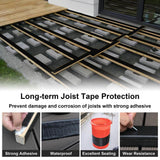 Angel Sar 6 in. x 50 ft. Flashing Deck Joist Butyl Tape, 4-Pack 2'' x 50' Joist Tape for Decking with Anti-Corrosion