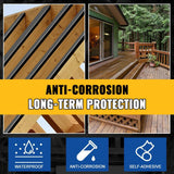 Angel Sar 1-5/8 in. x 50 ft. Deck Joist Butyl Tape, Weather-Resistant Deck Flashing for Wood Decks Beams Roof (10-Pack)