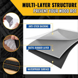 Angel Sar 1-5/8 in. x 50 ft. Deck Joist Butyl Tape, Weather-Resistant Deck Flashing for Wood Decks Beams Roof (10-Pack)