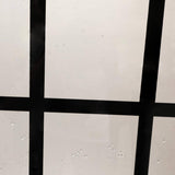 ANGELES HOME 38 in. W x 72 in. H Frameless Fixed Single Panel Shower Door in Matte Black Finish with 5/16 in. (8mm) Clear Glass